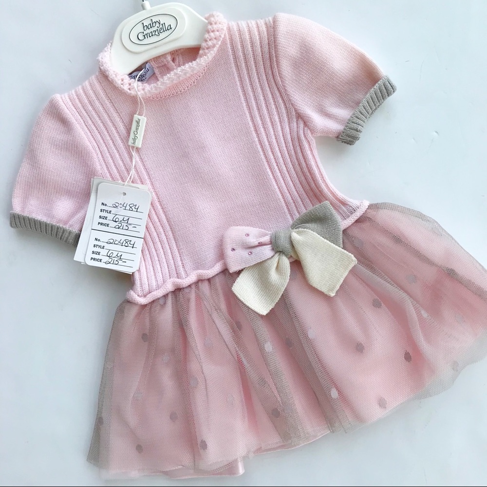 Pink/Gray Tutu Dress